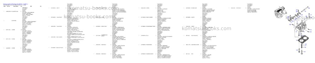 Komatsu d600d super s/n 332620001 - up Parts catalog cover Page 6 Komatsu d600d super s/n 332620001 - up Parts catalog cover Page 6