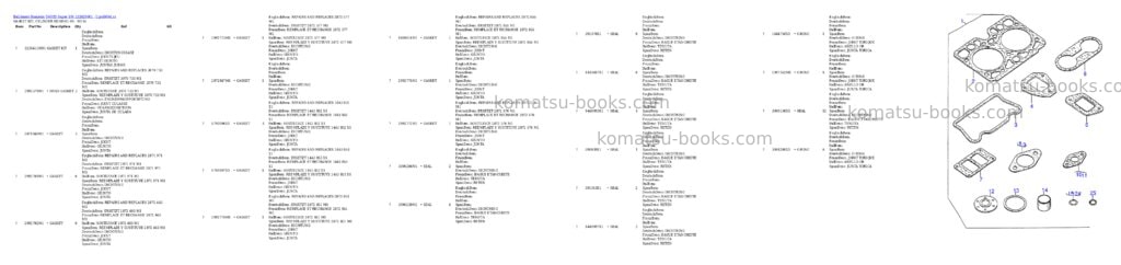 Komatsu d600d super s/n 332620001 - up Parts catalog cover Page 7 Komatsu d600d super s/n 332620001 - up Parts catalog cover Page 7
