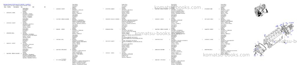 Komatsu d600d super s/n 332620001 - up Parts catalog cover Page 9 Komatsu d600d super s/n 332620001 - up Parts catalog cover Page 9