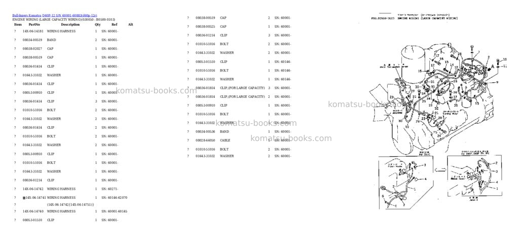 Komatsu d60p-12 s/n 60001-60883 Parts catalog cover Page 4 Komatsu d60p-12 s/n 60001-60883 Parts catalog cover Page 4