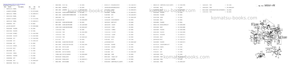 Komatsu d60p-6 s/n 20006-up Parts catalog cover Page 10