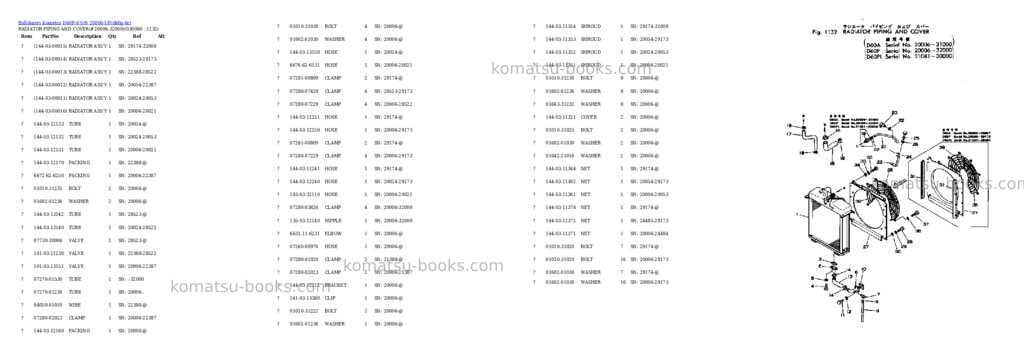 Komatsu d60p-6 s/n 20006-up Parts catalog cover Page 5