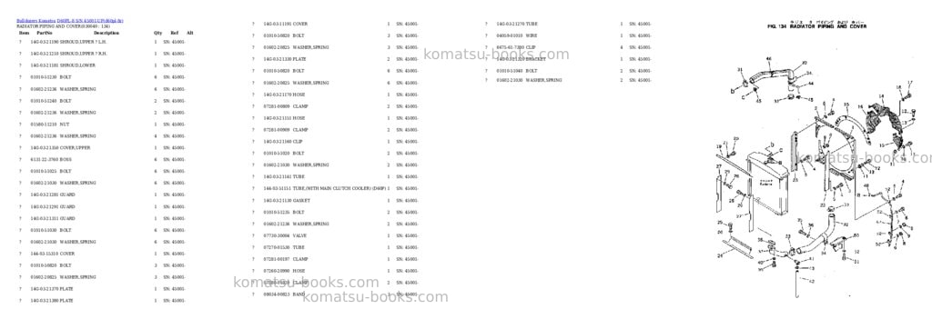 Komatsu D60PL-8 S/N 45001-UP Parts catalog cover Page 3 Komatsu D60PL-8 S/N 45001-UP Parts catalog cover Page 3