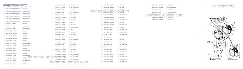 Komatsu d60s-6 s/n 20006-up Parts catalog cover Page 6