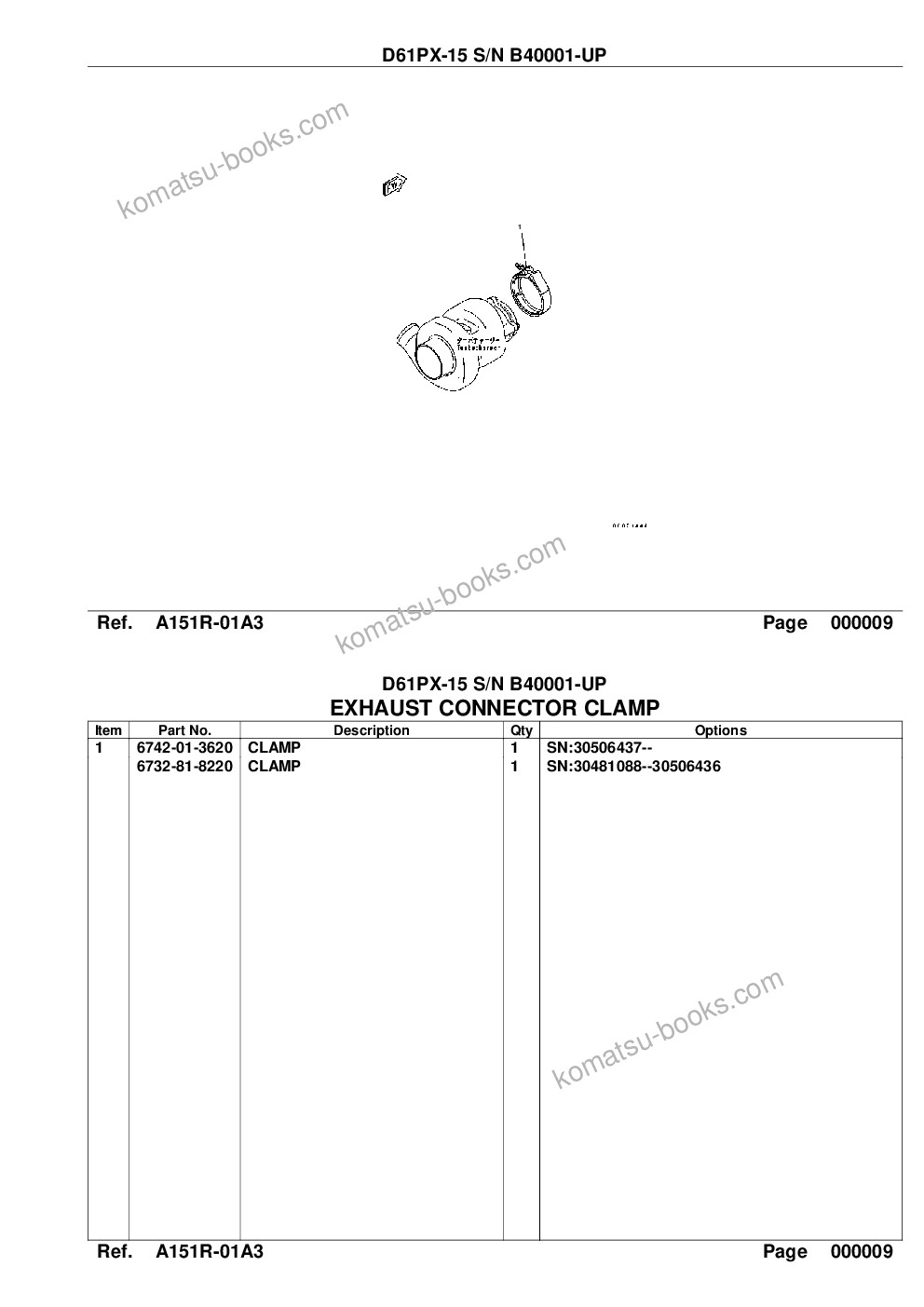 Komatsu d61px-15 s/n b40001-up Parts catalog cover Page 10 Komatsu d61px-15 s/n b40001-up Parts catalog cover Page 10