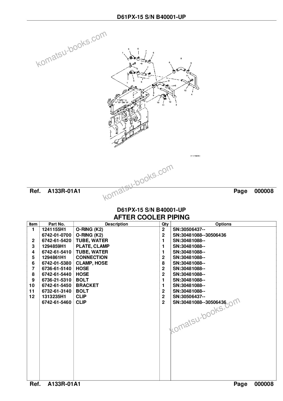 Komatsu d61px-15 s/n b40001-up Parts catalog cover Page 9 Komatsu d61px-15 s/n b40001-up Parts catalog cover Page 9