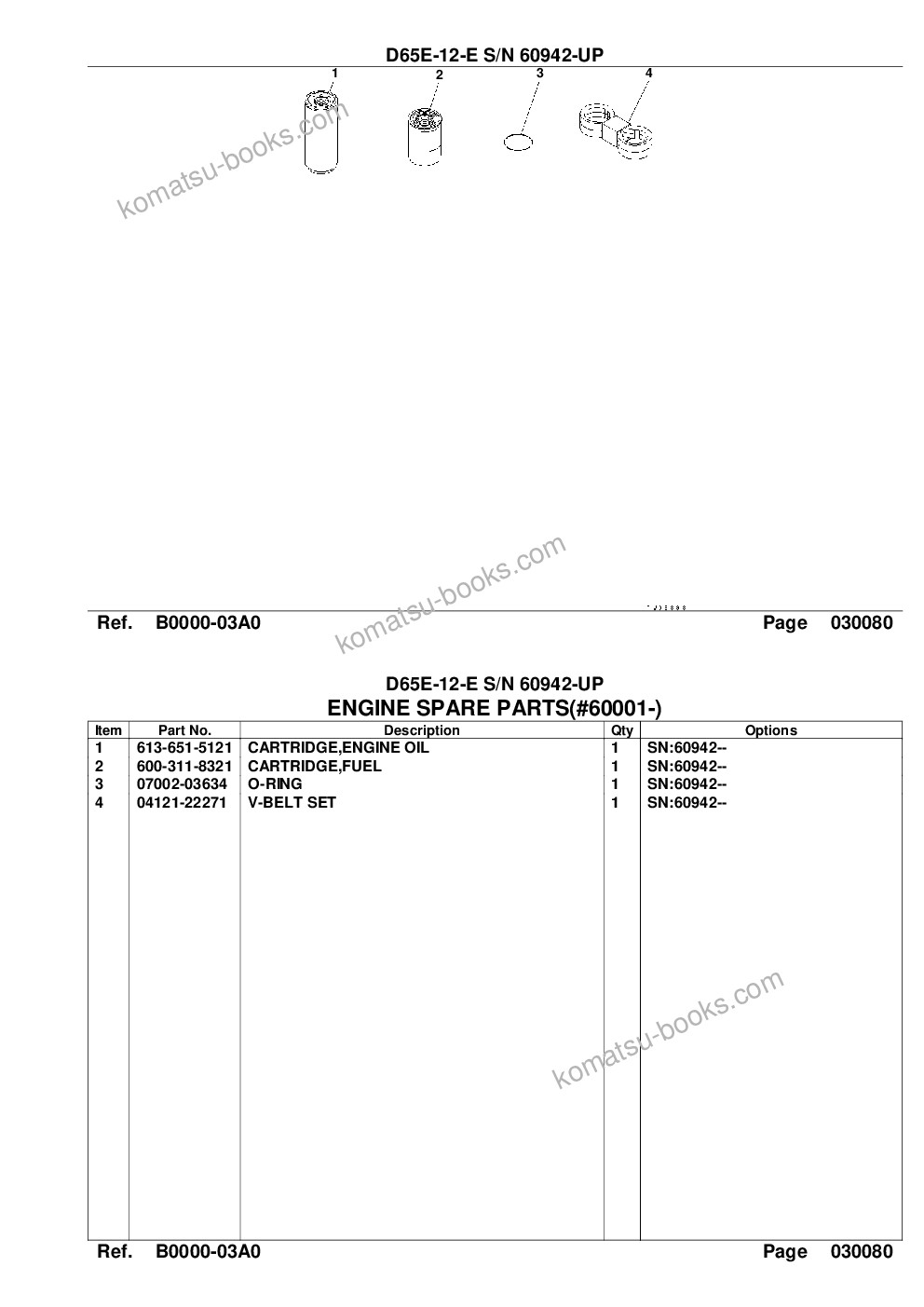 Komatsu d65e-12-e s/n 60942-up Parts catalog cover Page 10 Komatsu d65e-12-e s/n 60942-up Parts catalog cover Page 10