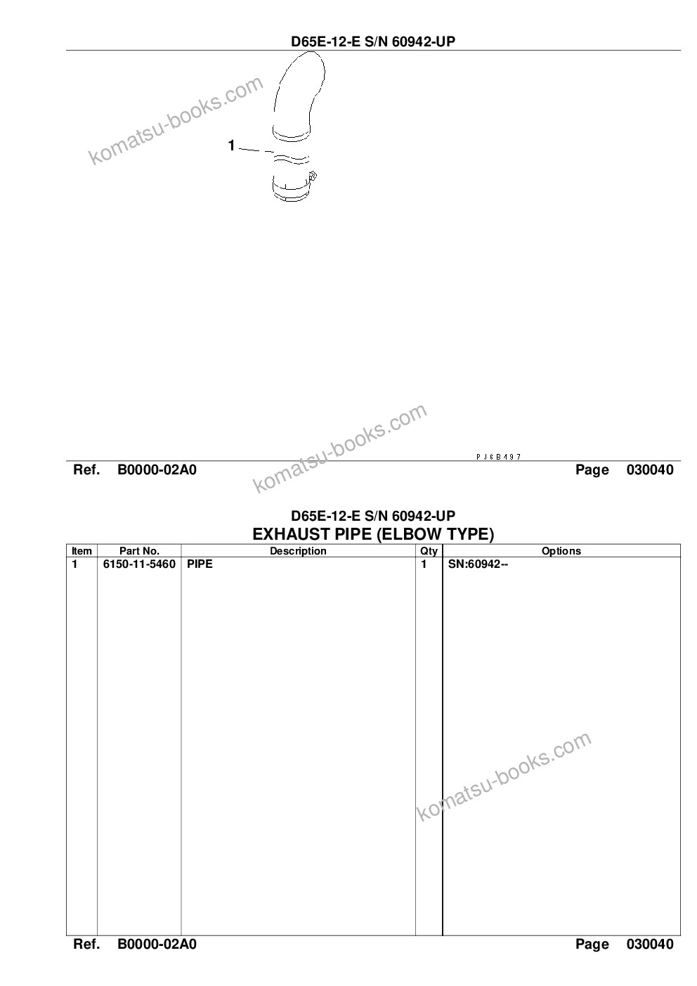 Komatsu d65e-12-e s/n 60942-up Parts catalog cover Page 6 Komatsu d65e-12-e s/n 60942-up Parts catalog cover Page 6