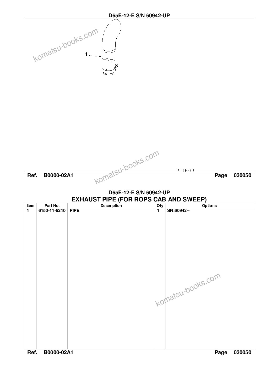 Komatsu d65e-12-e s/n 60942-up Parts catalog cover Page 7 Komatsu d65e-12-e s/n 60942-up Parts catalog cover Page 7