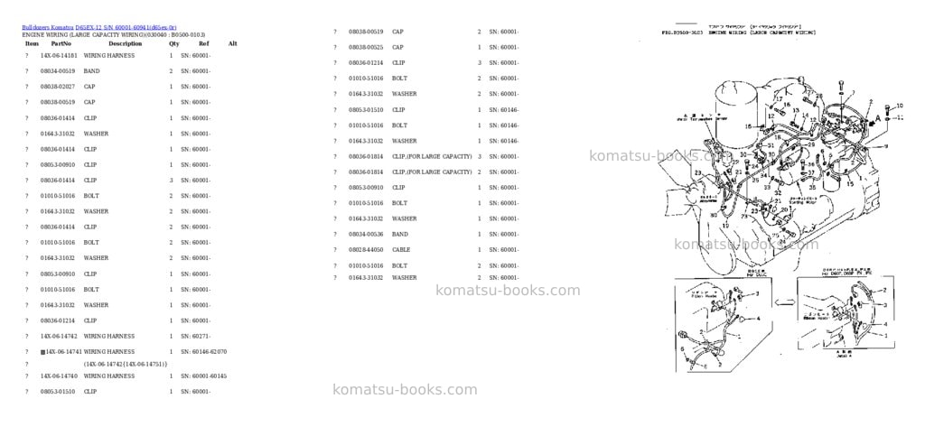 Komatsu d65ex-12 s/n 60001-60941 Parts catalog cover Page 3 Komatsu d65ex-12 s/n 60001-60941 Parts catalog cover Page 3