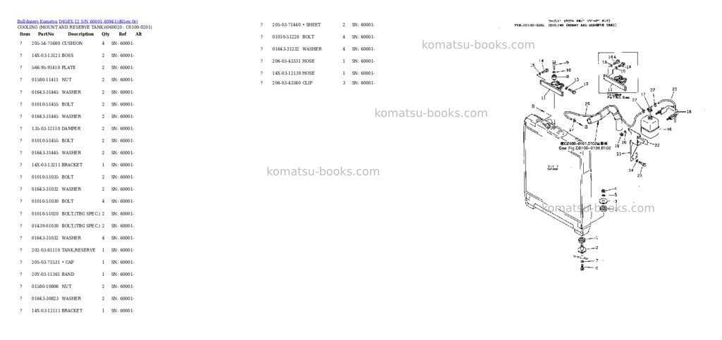 Komatsu d65ex-12 s/n 60001-60941 Parts catalog cover Page 7 Komatsu d65ex-12 s/n 60001-60941 Parts catalog cover Page 7