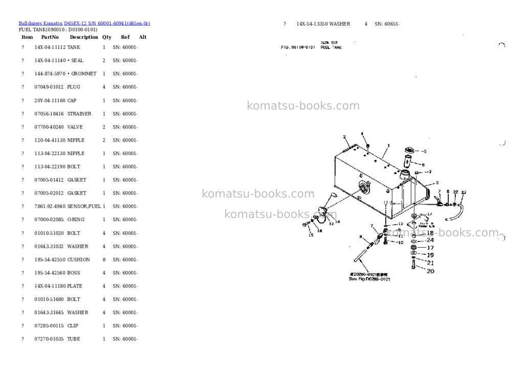 Komatsu d65ex-12 s/n 60001-60941 Parts catalog cover Page 8 Komatsu d65ex-12 s/n 60001-60941 Parts catalog cover Page 8