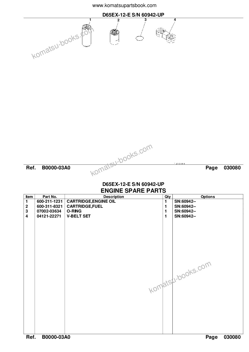 Komatsu d65ex-12-e s/n 60942-up Parts catalog cover Page 10 Komatsu d65ex-12-e s/n 60942-up Parts catalog cover Page 10