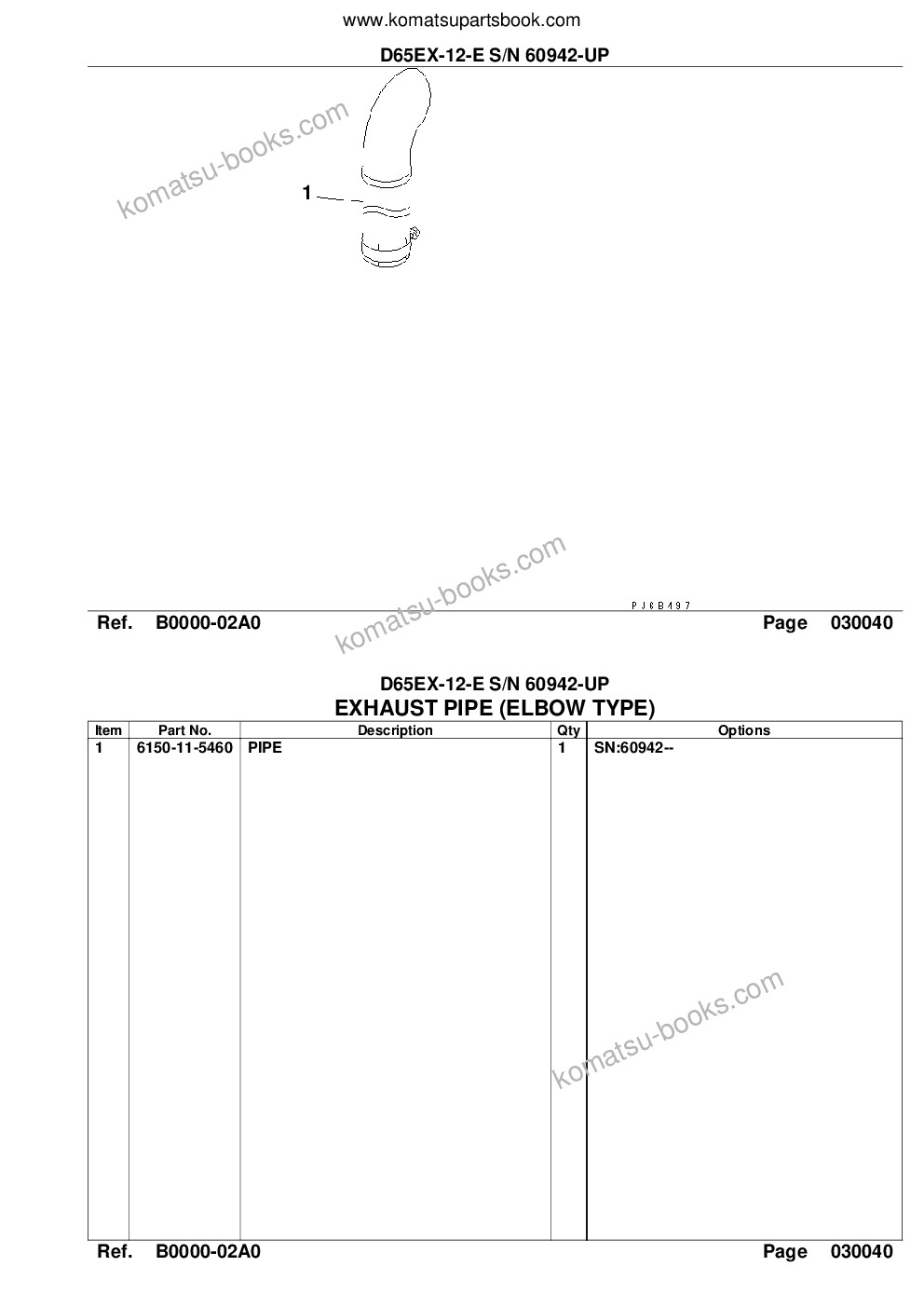 Komatsu d65ex-12-e s/n 60942-up Parts catalog cover Page 6 Komatsu d65ex-12-e s/n 60942-up Parts catalog cover Page 6