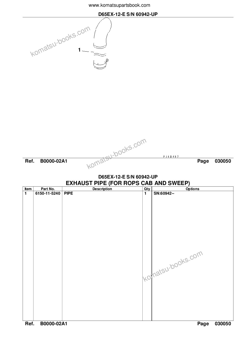 Komatsu d65ex-12-e s/n 60942-up Parts catalog cover Page 7 Komatsu d65ex-12-e s/n 60942-up Parts catalog cover Page 7