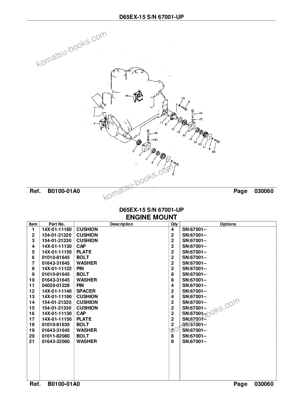 Komatsu d65ex-15 s/n 67001-up Parts catalog cover Page 8 Komatsu d65ex-15 s/n 67001-up Parts catalog cover Page 8