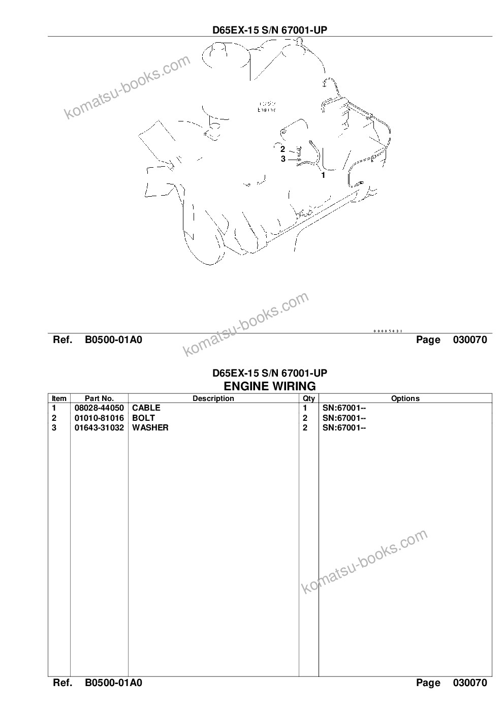 Komatsu d65ex-15 s/n 67001-up Parts catalog cover Page 9 Komatsu d65ex-15 s/n 67001-up Parts catalog cover Page 9