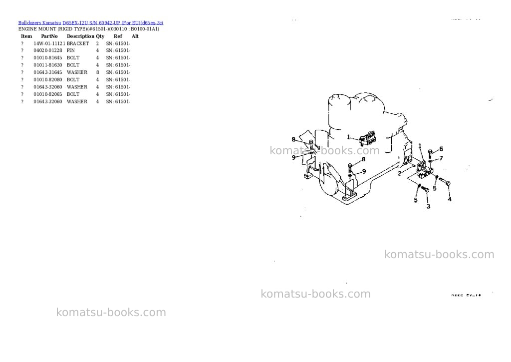 Komatsu d65ex-12u s/n 60942-up for eu Parts catalog cover Page 10 Komatsu d65ex-12u s/n 60942-up for eu Parts catalog cover Page 10