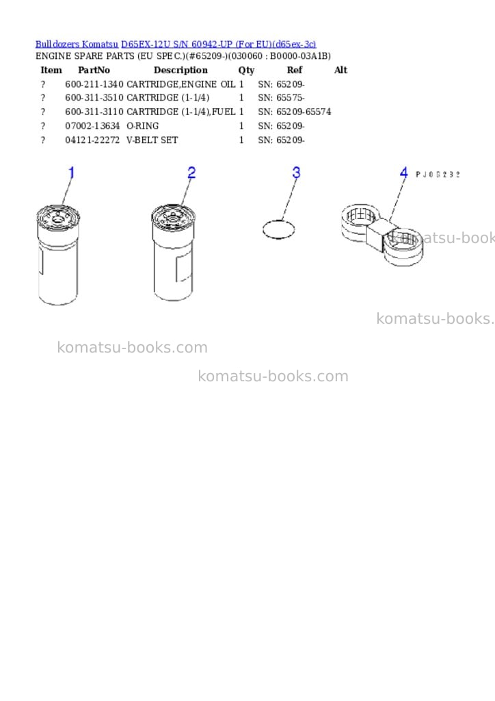 Komatsu d65ex-12u s/n 60942-up for eu Parts catalog cover Page 5 Komatsu d65ex-12u s/n 60942-up for eu Parts catalog cover Page 5
