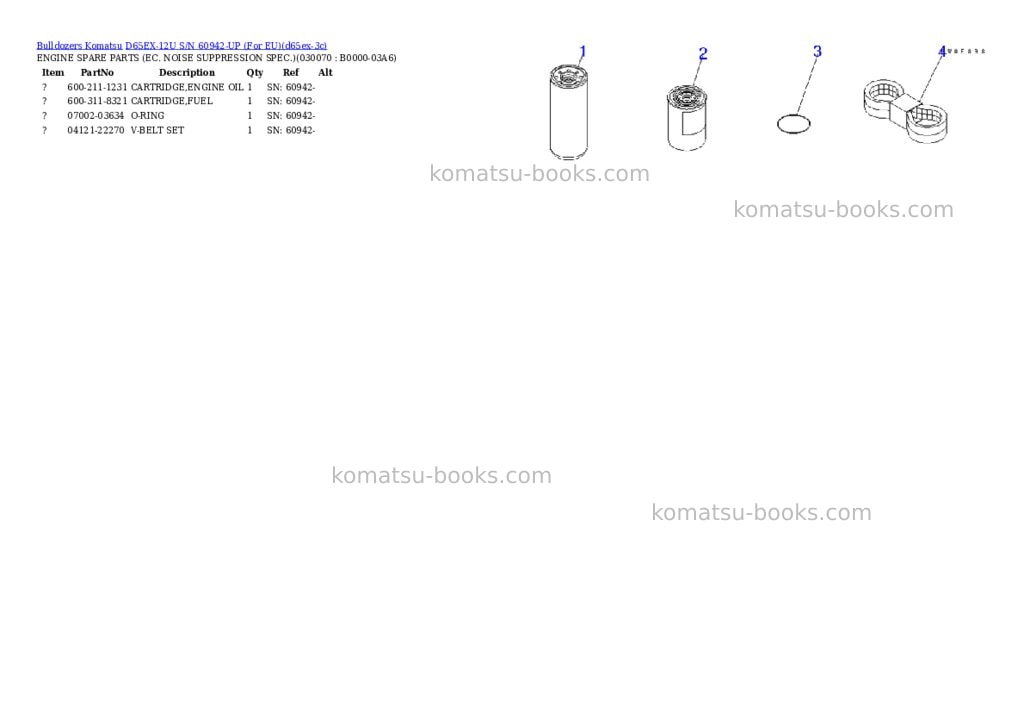 Komatsu d65ex-12u s/n 60942-up for eu Parts catalog cover Page 6 Komatsu d65ex-12u s/n 60942-up for eu Parts catalog cover Page 6