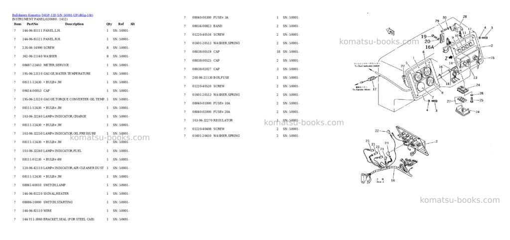 Komatsu d65p-11d s/n 50001-up Parts catalog cover Page 7