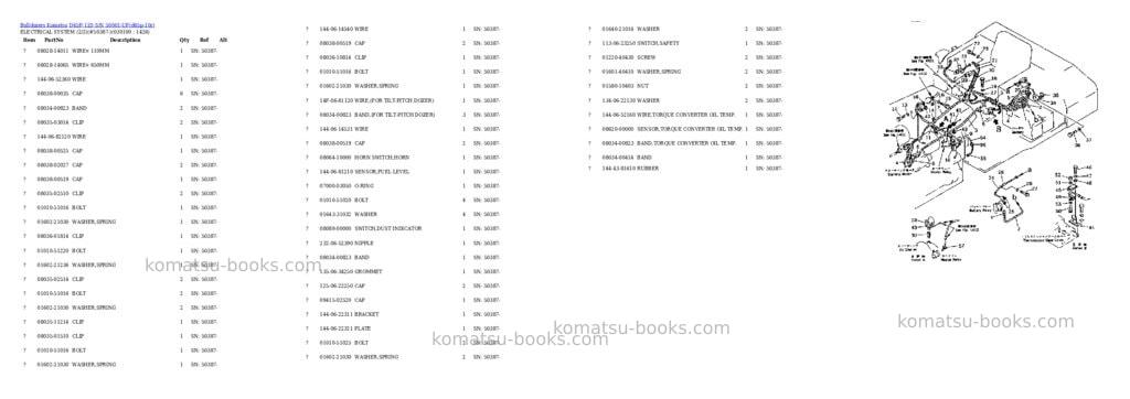 Komatsu d65p-11d s/n 50001-up Parts catalog cover Page 9