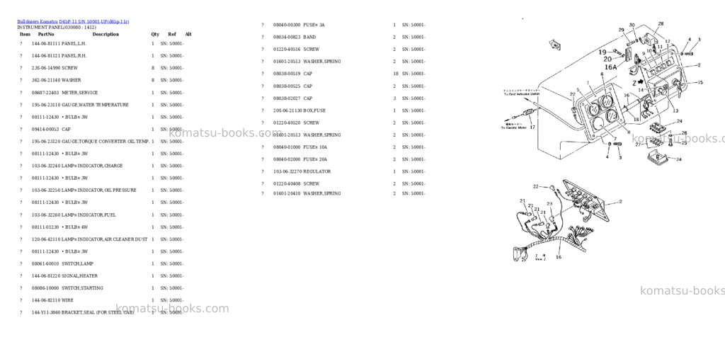 Komatsu d65p-11 s/n 50001-up Parts catalog cover Page 7