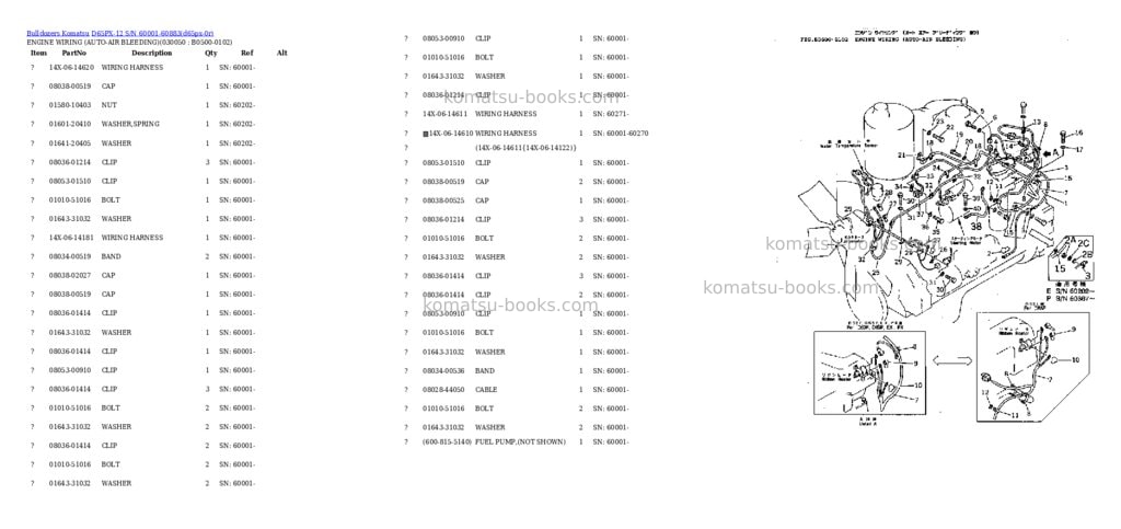 Komatsu D65PX-12 S/N 60001-60883 Parts catalog cover Page 3 Komatsu D65PX-12 S/N 60001-60883 Parts catalog cover Page 3