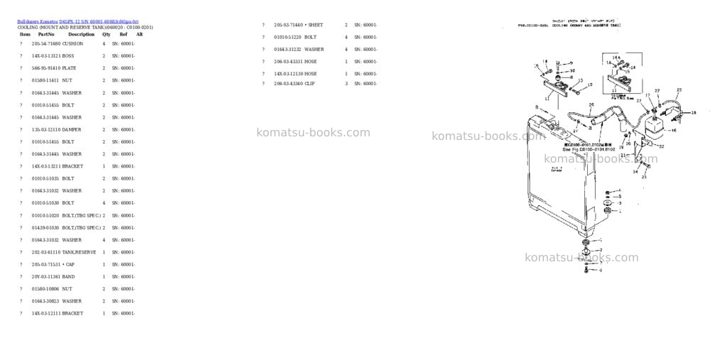 Komatsu D65PX-12 S/N 60001-60883 Parts catalog cover Page 8 Komatsu D65PX-12 S/N 60001-60883 Parts catalog cover Page 8