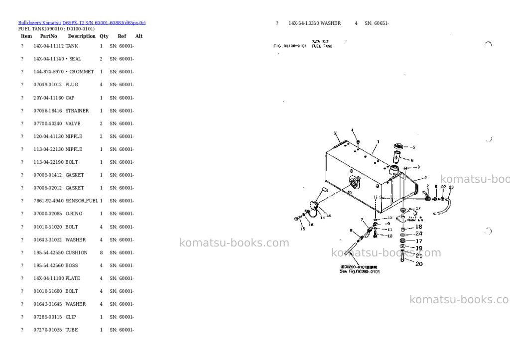 Komatsu D65PX-12 S/N 60001-60883 Parts catalog cover Page 9 Komatsu D65PX-12 S/N 60001-60883 Parts catalog cover Page 9
