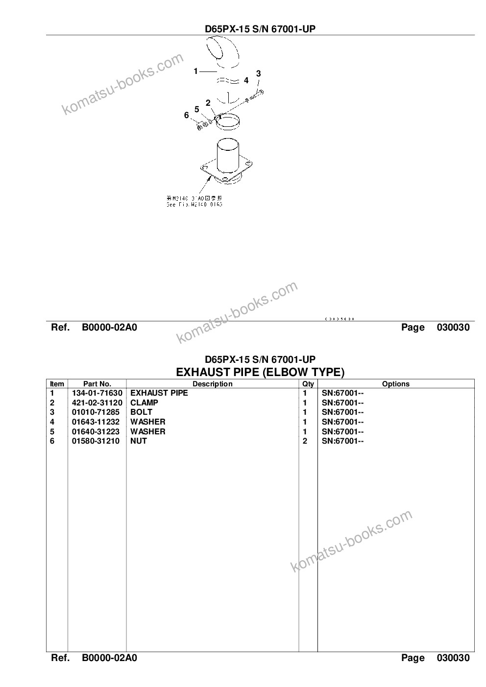 Komatsu d65px-15 s/n 67001-up Parts catalog cover Page 5 Komatsu d65px-15 s/n 67001-up Parts catalog cover Page 5