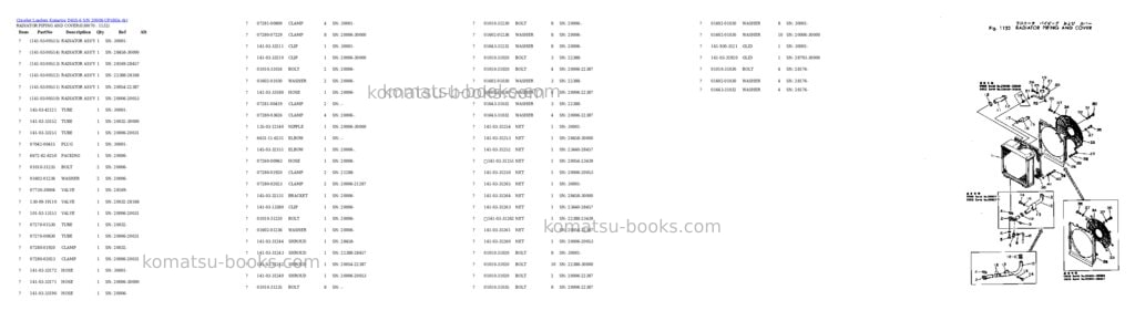 Komatsu d65s-6 s/n 20006-up Parts catalog cover Page 6 Komatsu d65s-6 s/n 20006-up Parts catalog cover Page 6