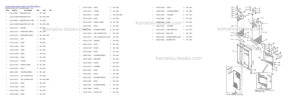 Komatsu d66s-1 s/n 1001-up Parts catalog cover Page 3
