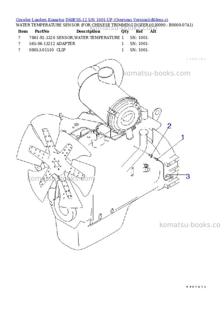 Komatsu d68ess-12 s/n 1001-up overseas version Parts catalog cover Page 8 Komatsu d68ess-12 s/n 1001-up overseas version Parts catalog cover Page 8