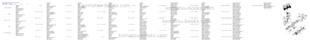 Komatsu d700d super s/n 332820001 - up Parts catalog cover Page 5