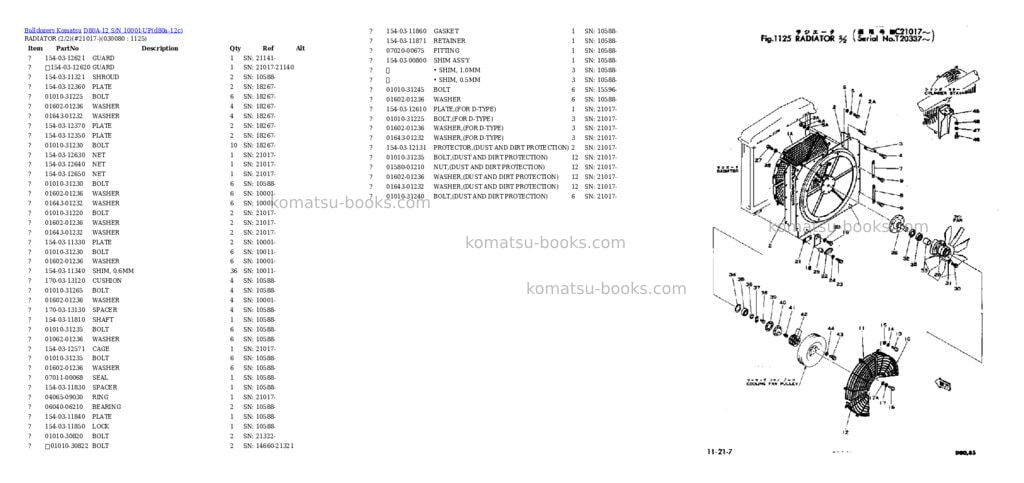 Komatsu D80A-12 S/N 10001-UP Parts catalog cover Page 7 Komatsu D80A-12 S/N 10001-UP Parts catalog cover Page 7