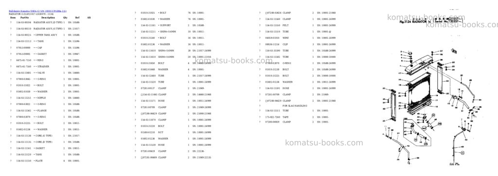 Komatsu d80a-12 s/n 10001-up Parts catalog cover Page 6