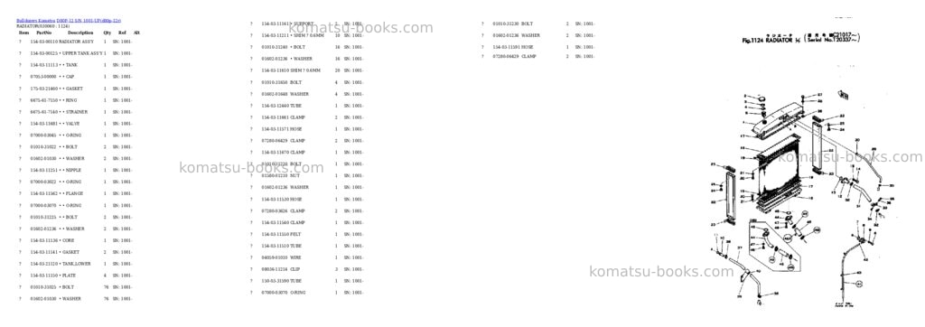 Komatsu d80p-12 s/n 1001-up Parts catalog cover Page 5