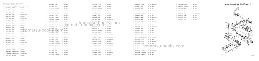 Komatsu d85a-12 s/n 10001-up Parts catalog cover Page 3 Komatsu d85a-12 s/n 10001-up Parts catalog cover Page 3