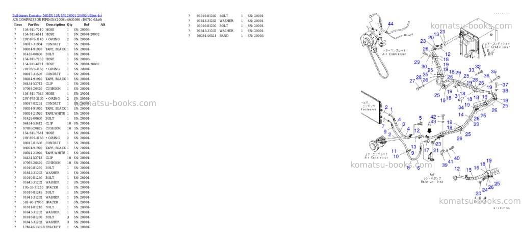 Komatsu d85ex-15r s/n 20001-20002 Parts catalog cover Page 8 Komatsu d85ex-15r s/n 20001-20002 Parts catalog cover Page 8