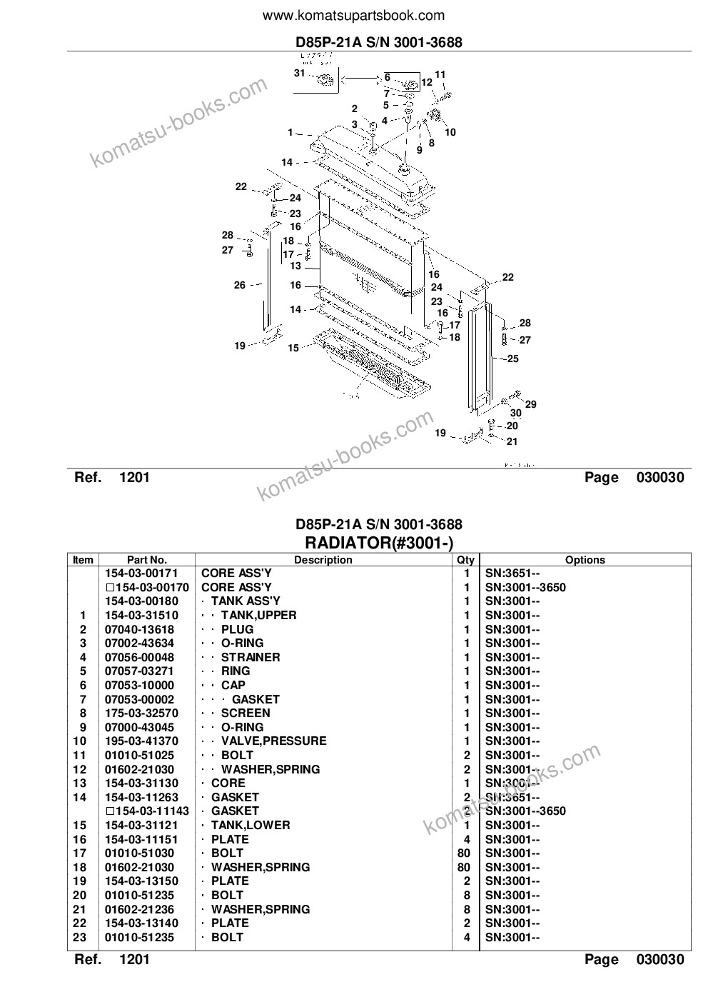 Komatsu d85p-21a s/n 3001-3688 Parts catalog cover Page 7 Komatsu d85p-21a s/n 3001-3688 Parts catalog cover Page 7