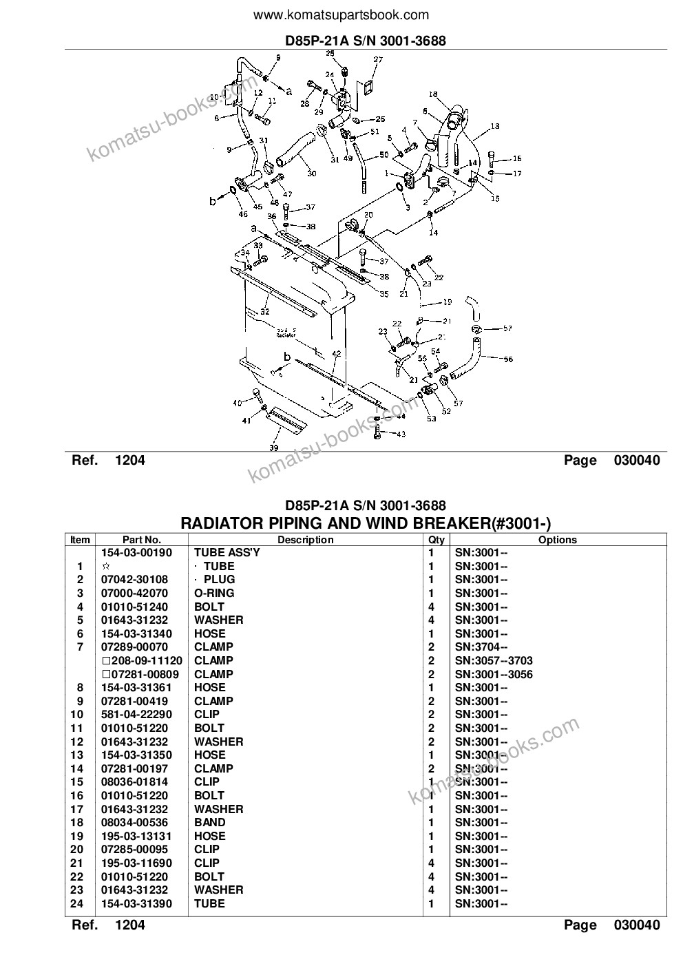 Komatsu d85p-21a s/n 3001-3688 Parts catalog cover Page 9 Komatsu d85p-21a s/n 3001-3688 Parts catalog cover Page 9