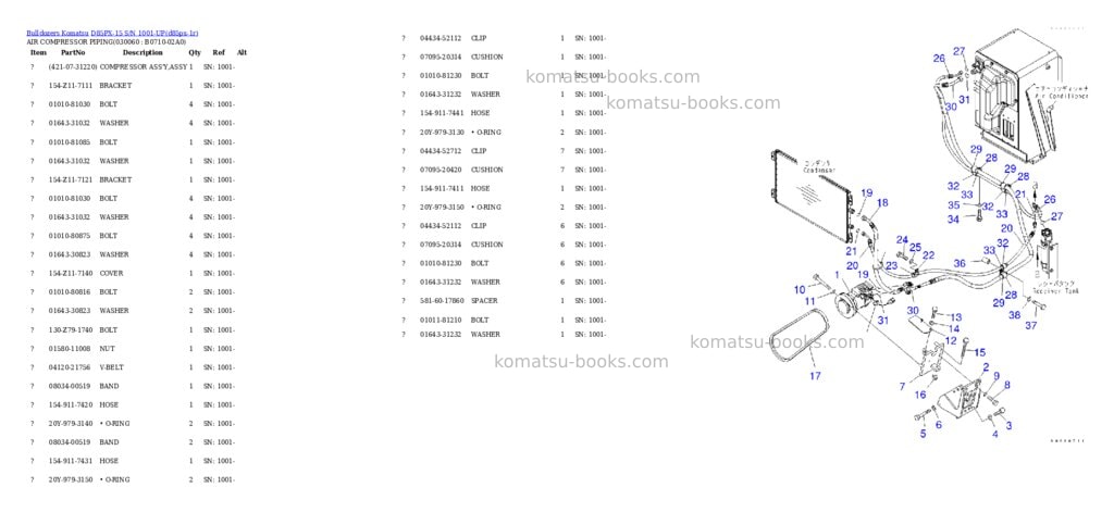 Komatsu d85px-15 s/n 1001-up Parts catalog cover Page 5