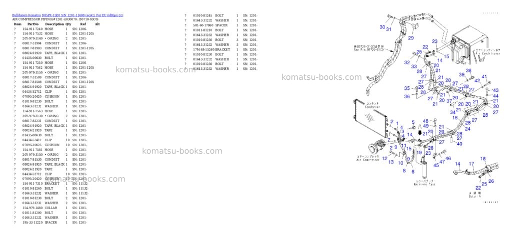 Komatsu d85px-15e0 s/n 1201-11608 ecot3, for eu Parts catalog cover Page 6