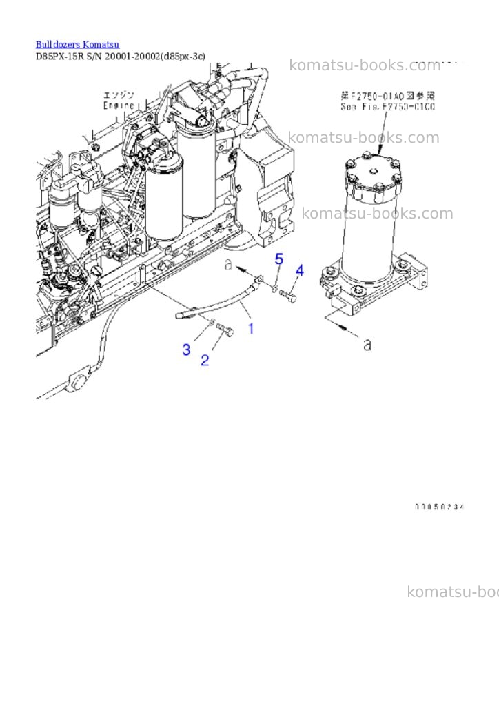Komatsu d85px-15r s/n 20001-20002 Parts catalog cover Page 2 Komatsu d85px-15r s/n 20001-20002 Parts catalog cover Page 2