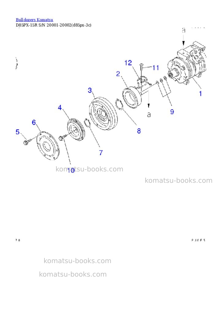 Komatsu d85px-15r s/n 20001-20002 Parts catalog cover Page 5 Komatsu d85px-15r s/n 20001-20002 Parts catalog cover Page 5
