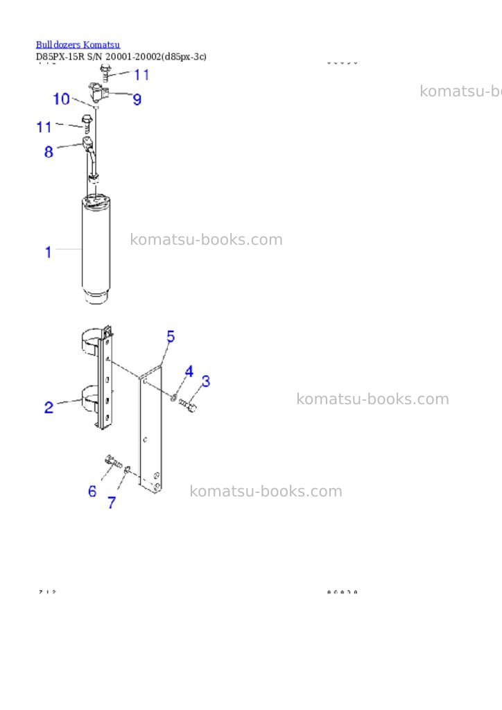 Komatsu d85px-15r s/n 20001-20002 Parts catalog cover Page 8 Komatsu d85px-15r s/n 20001-20002 Parts catalog cover Page 8
