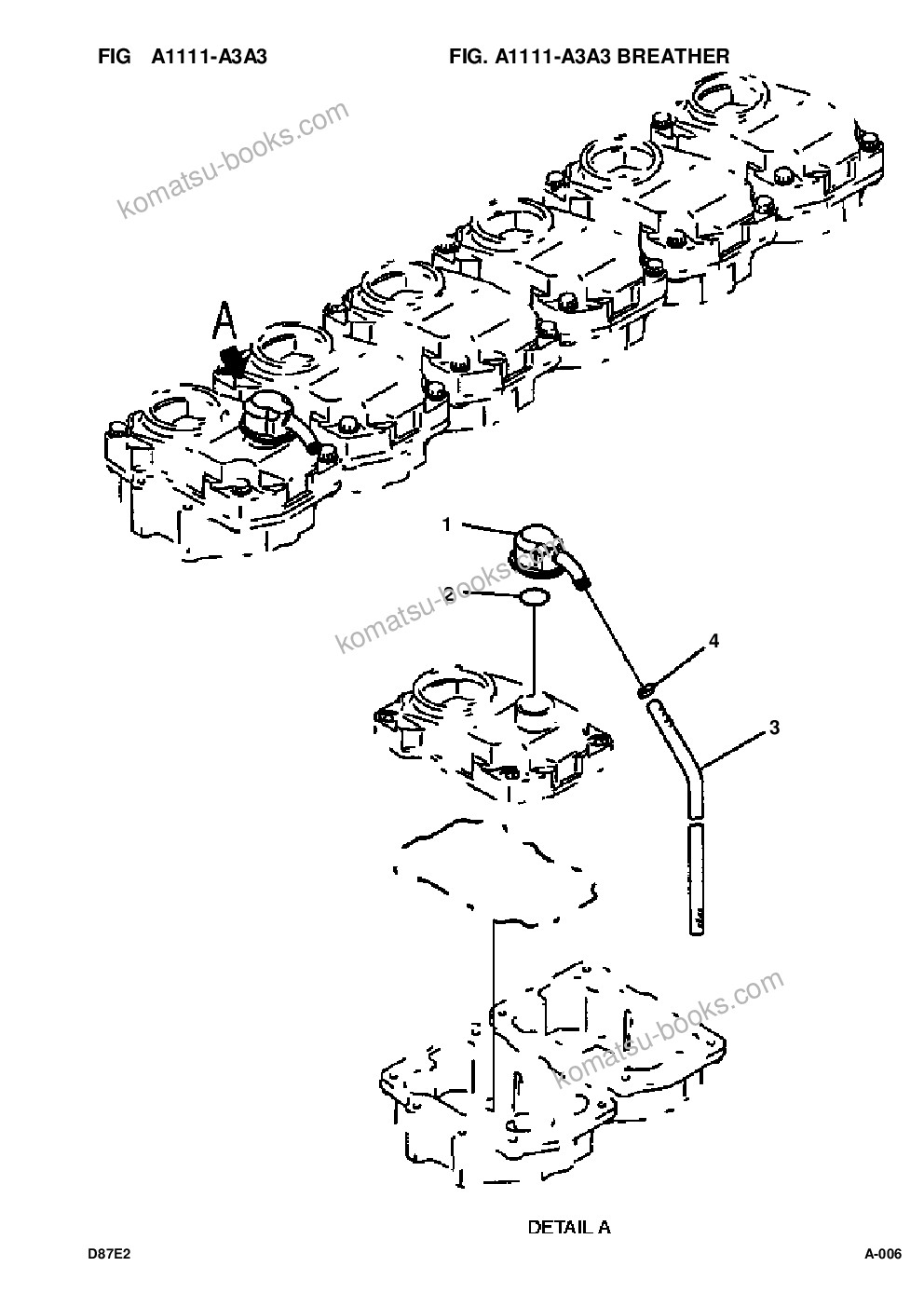 Komatsu d87e-2 s/n p090001-up Parts catalog cover Page 9