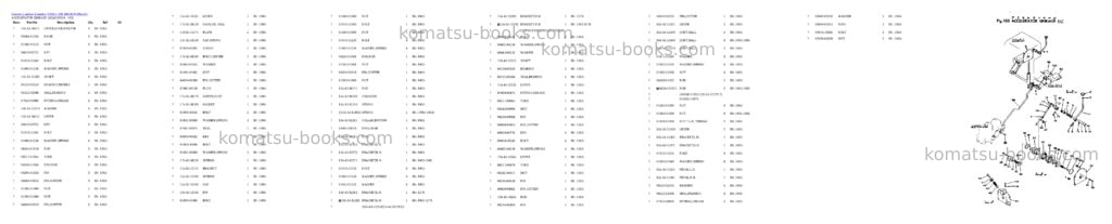 Komatsu d95s-1 s/n 1003-up Parts catalog cover Page 2 Komatsu d95s-1 s/n 1003-up Parts catalog cover Page 2