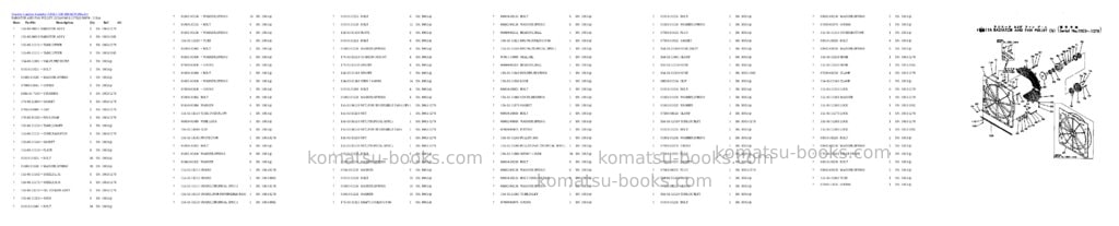 Komatsu d95s-1 s/n 1003-up Parts catalog cover Page 6 Komatsu d95s-1 s/n 1003-up Parts catalog cover Page 6
